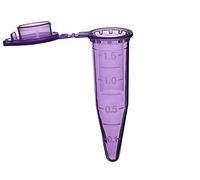 MUHWA 500 PCS Polypropylene Graduated Microcentrifuge Tubes with Snap Cap, 1.5ML Micro Test Tubes Conical Microtube Sample Vial for Laboratory (Purple)