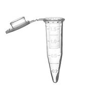 MUHWA 500 PCS Polypropylene Graduated Microcentrifuge Tubes with Snap Cap, 1.5ML Micro Test Tubes Conical Microtube Sample Vial for Laboratory (Clear)