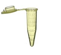 MUHWA 500 PCS Polypropylene Graduated Microcentrifuge Tubes with Snap Cap, 1.5ML Micro Test Tubes Conical Microtube Sample Vial for Laboratory (Yellow)