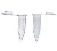 MUHWA 5ml Conical Centrifuge Tubes with Snap Cap, Polypropylene Graduated Centrifuge Tube with Writing Area, 100PCS/PACK