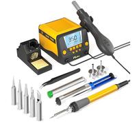 Muibe JK882 Soldering Iron Station, 2-in-1 SMD Hot Air Rework and Soldering Station，Featuring Preset Functions, °F/°C Conversion, Sleep Mode,Efficient Rework Station，A Nice Gift for DIY Enthusiasts