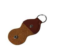 MUIDSEN Guitar Picks Holder,Guitar Pick Holder Genuine Leather Guitarra Plectrum Case Bag Keychain Shape Guitar Accessories(Black)(Brown)
