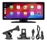 Muiefe Car Play Screen for Car 10.26 inch - Car Tablet for Wireless Apple Carplay & Android Auto - Portable Car Player Touch Screen Car Stereos with Navigation/Mirror Link/Voice Control/Bluetooth/FM