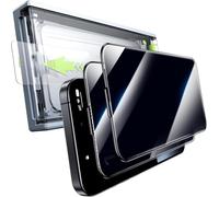 Muigi Privacy Screen Protector for iPhone 15 Pro Max,[24°Anti Spy][Zero Bubble][Auto Dust-Remove] 9H Full Coverage Tempered Glass Anti Peep Film Case Friendly with Easy Installation Tool,2 Pack