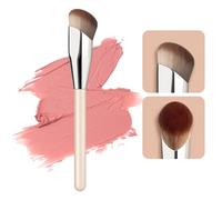MUIIGOOD Angled Blush Brush, Face Makeup Liquid Blush Brush For A Sculpted Look, Great For Cream, Liquid Or Powder Blush Cheek Flawless Sculpting (1Pcs Large)