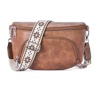 MUIIKOLA Crossbody Bag for Women, Vegan Leather, RFID Blocking Card Slot Chest Bag with Adjustable Detachable Wide Strap