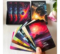 MUILKVY Time Oracle Cards Deck, Cosmic Timing Oracle Cards, Oracle Cards for Beginners, Divine Timing Oracle Deck to Help You Predict Time Frames.