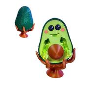 Muiltvoe 3D Printed Avocado Statue with Stand - Avocado Giving You The Middle Finger - Bad Avocado Desktop Decor Funny Gift for Housewarming Thanksgiving Christmas
