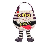 Muiltvoe Candy Bags for Halloween - Holiday Party Favor Bag,Reusable Non-Woven Fabric Candy Tote for Haunted House Toy Family Gatherings School Events Night Parades Children