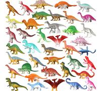 Muiltvoe Dinosaur Figures, 40 Pack Plastic Dinosaur Toys Set for Kids boys Toddler Birthday Christmas Easter Valentines Day Gifts, Including T-rex Triceratops Stegosaurus etc