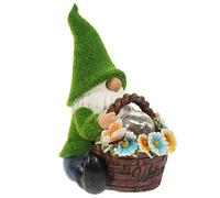 Muiltvoe Garden Gnome Solar Lamp Resin Night Light for Outdoor Decor Charming Dwarf for Christmas and Garden Parties Cozy Atmosphere Enhaer