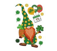 Muiltvoe Garden Ornaments Outdoor Outside St Patricks Day Shamrock Decorations for Outside Gnome Garden Gnomes Gifts Toy Knitting Patterns Gnomes Gnome Garden Ornaments