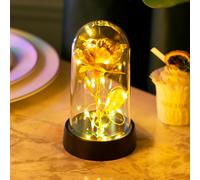 Muiltvoe Gold Forever Galaxy Rose for Women/Wife/Grandma/Girlfriend for Her Rose Flower Artificial Roses,Beauty Beast Rose Light Up Rose Rainbow Galaxy Flower Gifts for Mom,Valentine,Thanksgiving Day