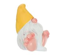 Muiltvoe Large Feet Gnome Figurine Creative Dwarf Gnome Resin Ornament for Garden and Home Decor for Indoor and Outdoor Microlandscapes