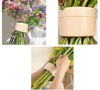 Muiltvoe Spiral Ikebana Stem Holder, 1 PCS Reusable Spiral Ikebana Stem Holder for Flower Arrangement, Unique Round Stem Holders for Vase, DIY Bouquet Twister for Vase Home Decor(L-Grey)
