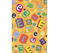 MuiMui A5 Initial E Notebook Hardback Journal with Inspirational Quotes. Lined, Dotted, Graph & Plain Paper Combination - Earth Design: Alphabet personalised diary