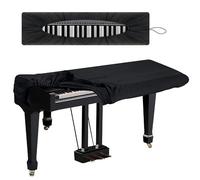 MUINS 61 Keys Piano Keyboard Dust Cover,Digital Piano Dust Cover,Light Luxury Soft and Premium Surface Electronic Keyboard Accessories(61key, Black)