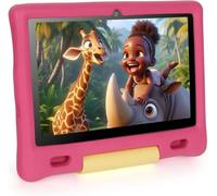 MUISOO 10 Inch Kids Tablet, Android 14, Octa Core Processor, 16GB RAM, 128GB ROM, 1TB TF, 5000mAh Battery, WiFi, Bluetooth, Type-C, Pink