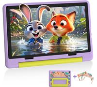 MUISOO 10 Inch Kids Tablet, Android 14 tablet for kids with Octa Core Processor, 8GB RAM 64GB ROM 1TB TF, 5000mAh Battery, WiFi, Bluetooth, Type-C, Kids Tablets with 8+5MP Dual Camera (Purple)