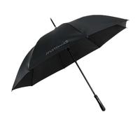 Muitomas Automatic Umbrella with Straight Handle, Windproof Durable, Fibreglass Ribs Frame, Ergonomic Soft Touch Handle, Stylish Umbrella for Daily Use, Black