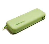Muitomas, Soft Touch Silicone Pencil Case, Soft Pen Holder with Zip Closure, Compact Size 19 x 7.5 cm, Sage Green