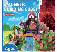 Muitotir Magnetic Building Blocks Construction Cube Toys for 3 year old boys girls Learning Educational STEM Montessori Sensory Toys for 3 4 5 6 7 8 9 10+ Year Old Christmas Birthday Gift-100pcs