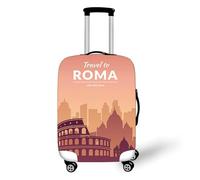 Muiuou Elastic Luggage Covers, 3D City Print Trolley Case Protective Travel Suitcase Dustproof Washable Anti Scratch Resistant Case Trolley Cover Protector (S(18-20 Inch),City 4)
