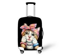 Muiuou Suitcase Cover Protectors,3D Print Printed Design Elastic Anti-Scratch - Travel Dustproof Suitcase Cover Protector,18-32in Small Medium Large Luggage Covers (L(26-28 Inch),Style 2)