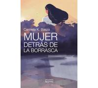 Mujer detrás de la borrasca