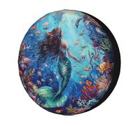 Mujeres Fish En El Mundo Submarino 1 Funda Para Neumático Durable Funda Para Neumáticos De Repuesto Impermeable Neumático Repuesto Cubierta Para Remolques Camión Vehículo
