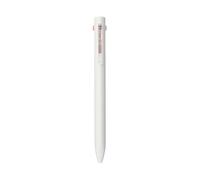 MUJI 2-in-1 Triangular Ballpoint Pen and Mechanical Pencil, Dual-Colour Ink, 0.5 mm Lead, White (1)