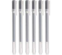 Muji Gel Ink Ballpoint Pen 6-Pieces Set, 0.38 mm Nib Size, Black