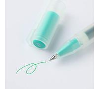MUJI Gel Ink Pen Set, Cap Type (Set of 3 Pcs) (Green, 0.5mm)