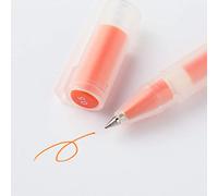 MUJI Gel Ink Pen Set, Cap Type (Set of 3 Pcs) (Orange, 0.5mm)