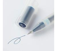 MUJI Gel Pen, Cap Type, Multicolour Glitter Ink, 1.0mm Point, Round Body (Navy, 0.38mm)