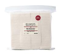 MUJI Makeup Facial Soft Cut Cotton Unbleached 60x50 mm 140pcs