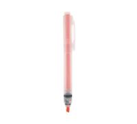 MUJI Retractable Highlighter Pen, One-Handed Knock-Style Operation, Refillable (Orange)