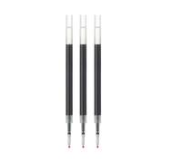 MUJI Smooth Gel Ink Ballpoint Pen Refills, 0.5mm Fine Point, Set of 3, Made in Japan (Black)