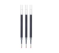 MUJI Smooth Gel Ink Ballpoint Pen Refills, 0.5mm Fine Point, Set of 3, Made in Japan (Blue)