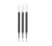 MUJI Smooth Gel Ink Ballpoint Pen Refills, 0.5mm Fine Point, Set of 3, Made in Japan (Navy)