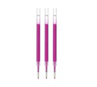 MUJI Smooth Gel Ink Ballpoint Pen Refills, 0.5mm Fine Point, Set of 3, Made in Japan (Purple)