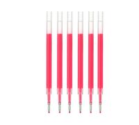 Muji Smooth Gel Ink Ballpoint Pen Refills, 0.5mm Fine Tip, Set of 6, Compatible with Knock Type and Gel Pens Body. (Sakura)