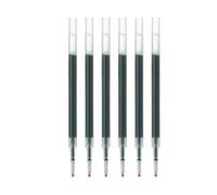 Muji Smooth Gel Ink Ballpoint Pen Refills, 0.5mm Fine Tip, Set of 6, Compatible with Knock Type and Gel Pens Body. (Green)