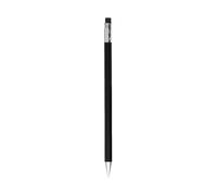 MUJI Wooden Hexagonal Mechanical Pencil, 0.5mm Lead, Black with Built-in Eraser