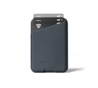 Mujjo Full Leather Magnetic Wallet for iPhone - Three-Card Easy-Access Design - Made from Luxurious Leather & Microfiber - Slim, Secure Design - Basalt