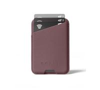 Mujjo Full Leather Magnetic Wallet for iPhone - Three-Card Easy-Access Design - Made from Luxurious Leather & Microfiber - Slim, Secure Design - Bronze Red