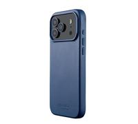 Mujjo Leather Case For iPhone 17 Pro Max - MagSafe Compatible - Monaco Blue