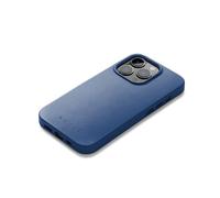 Mujjo Leather Phone Case - Fits iPhone 14 Pro Max - MagSafe Compatible - Premium European Leather - Enhanced Phone & Camera Lens Protection - Crafted with Recycled Materials - Slim Profile - Blue