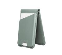 Mujjo Magsafe Compatible Leather Wallet Stand - Green Smoke