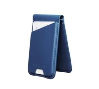 Mujjo Magsafe Compatible Leather Wallet Stand - Monaco Blue